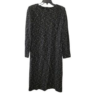 Algo Of‎ Switzerland Boucle Wool Dress Size 40 (US 8? Medium) Black White Vtg?